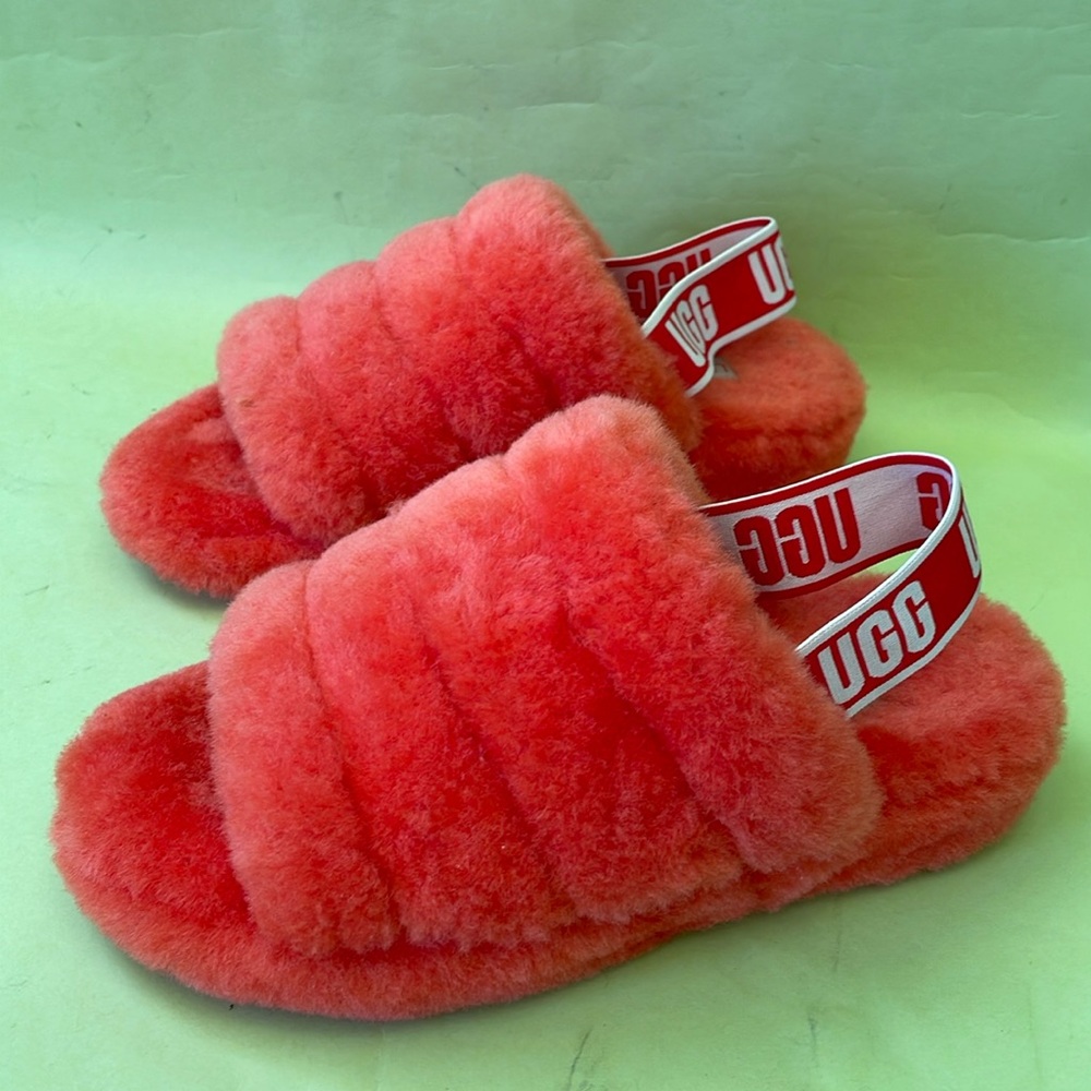 Bright orange UGG shoes